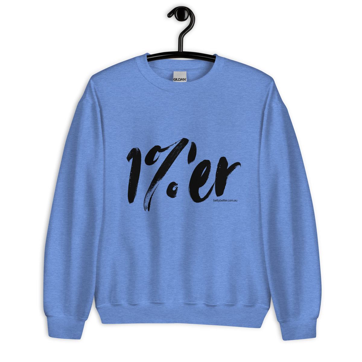 1%'er sweatshirt, heather deep royal