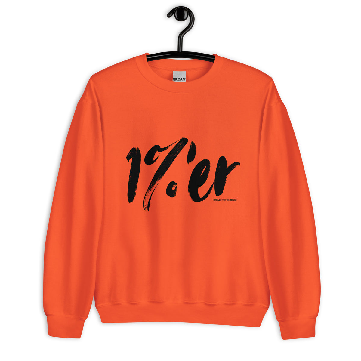 1%'er sweatshirt, orange
