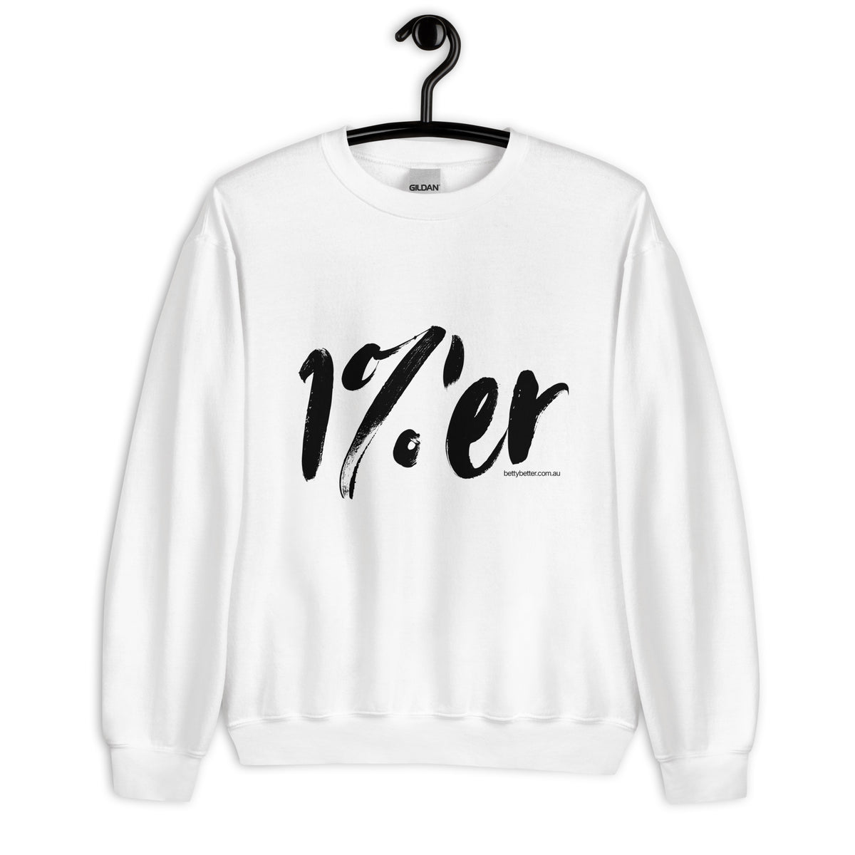 1%'er sweatshirt, white