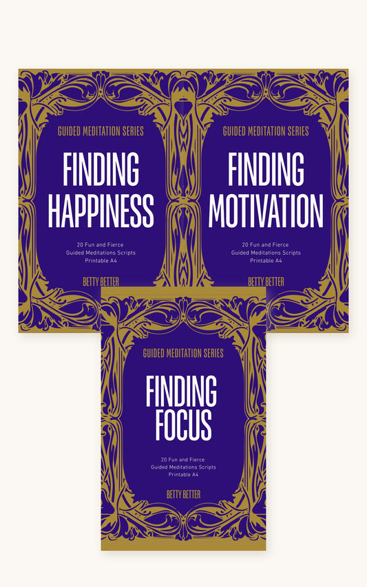 The FINDING Bundle: Finding Happiness, Motivation and Focus guided meditation scripts